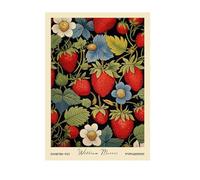 TINGGATG Affiche Rétro Sur Toile Représentant Des Fruits Des Légumes Des Pommes De Terre Et Du Citron Décoration Murale Pour Salle À Manger Bureau 50X70Cm