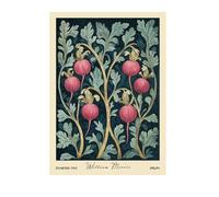 TINGGATG Affiche Rétro Sur Toile Représentant Des Fruits Des Légumes Des Pommes De Terre Et Du Citron Décoration Murale Pour Salle À Manger Bureau 50X70Cm