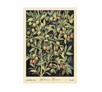 TINGGATG Affiche Rétro Sur Toile Représentant Des Fruits Des Légumes Des Pommes De Terre Et Du Citron Décoration Murale Pour Salle À Manger Bureau 50X70Cm