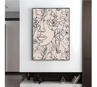 TINGGATG Peinture Murale Abstraite Bohème Affiche Toile Moderne Pour Maison Salon Chambre À Coucher Bar Décoration Esthétique Cadeau Décoration De Maison Et De Chambre 50X70Cm