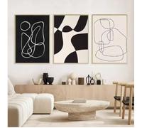 TINGGATG Peinture Murale Abstraite Bohème Affiche Toile Moderne Pour Maison Salon Chambre À Coucher Bar Décoration Esthétique Cadeau Décoration De Maison Et De Chambre 50X70Cm