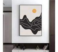 TINGGATG Peinture Murale Abstraite Bohème Affiche Toile Moderne Pour Maison Salon Chambre À Coucher Bar Décoration Esthétique Cadeau Décoration De Maison Et De Chambre 50X70Cm
