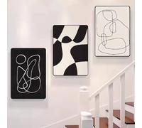 TINGGATG Peinture Murale Abstraite Bohème Affiche Toile Peinture Moderne Maison Salon Chambre Bar Décoration Esthétique Art Mural Cadeau Décoration De Maison Et De Chambre 50X70Cm X 3