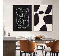 TINGGATG Peinture Murale Abstraite Bohème Affiche Toile Peinture Moderne Maison Salon Chambre Bar Décoration Esthétique Art Mural Cadeau Décoration De Maison Et De Chambre 50X70Cm X 2
