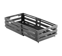 TingHaoO Bacs de rangement extensibles en polypropylène avec poignées, organiseurs portables et empilables, accessoire de maison pour placard et cuisine, bacs de réfrigérateur
