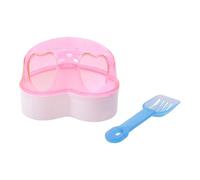 TingHaoO Baignoires de salle de bain pour petits animaux hamsters bac de bain de sable hamsters baignoires toilettes salle de bain