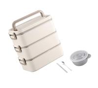 TingHaoO Boîte à lunch pratique pour étudiant - Boîte de rangement alimentaire en acier inoxydable 304 - Boîte de pique-nique étanche