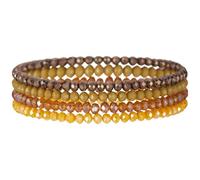 TingHaoO Bracelets de perles colorées élastiques multicouches - Accessoire de bijoux tendance - Styles uniques pour un usage quotidien élégant - Accessoire de mode pour femme, taille unique, Comme