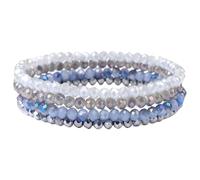 TingHaoO Bracelets de perles colorées élastiques multicouches - Accessoire de bijoux tendance - Styles uniques pour un usage quotidien élégant - Accessoire de mode pour femme, taille unique, Comme