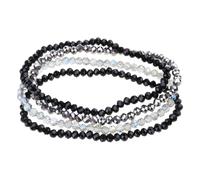 TingHaoO Bracelets de perles colorées élastiques multicouches - Accessoire de bijoux tendance - Styles uniques pour un usage quotidien élégant - Accessoire de mode pour femme, taille unique, Comme