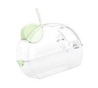 TingHaoO Cage de transport pour petits animaux avec distributeur d'eau pour voyage en plein air Sac de transport portable transparent