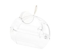 TingHaoO Cage de transport pour petits animaux avec distributeur d'eau pour voyage en plein air Sac de transport portable transparent