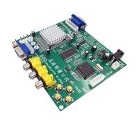 TingHaoO Carte convertisseur vidéo haute résolution pour systèmes de jeu avec fonction de serrage réglable RGBS/VGA adaptateur pour systèmes de jeu