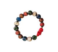 TingHaoO Chaîne à main en perles faite à la main - Accessoire de mode - Bijou élégant pour attirer la prospérité et le succès des amis et de la famille, 12mm, Comme décrit