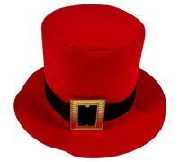 TingHaoO Chapeau élégant en feutre avec boucle pour homme et femme Accessoire de mode élégant Détails de magicien Chapeau haut-de-forme Costume