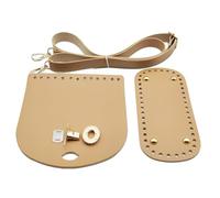 TingHaoO Ensemble de base de sac à crochet fait à la main - Accessoires d'artisanat pour sac à main à bandoulière - Outil de tricot en cuir synthétique, kaki, One Size