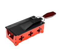 TingHaoO Ensemble de raclette à fromage portable pour faire fondre rapidement le fromage sur les grills, cuiseur à fromage en plein air