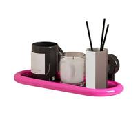 TingHaoO Étagère à ventouse anti-fuite pour salle de bain sans perçage, étagère de rangement murale en ABS, étagère de drainage de l'eau, organiseurs de comptoir de salle de bain