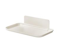 TingHaoO Étagère de douche robuste pour économiser de l'espace avec adhésif mural sans perçage, organiseurs de salle de bain pour articles de toilette, étagère de bain facile à installer