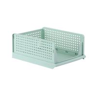 TingHaoO Étagère de rangement pliable pratique et robuste en polypropylène avec tiroirs pour économiser de l'espace