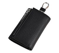 TingHaoO Étui à clés pour femme - Portefeuille élégant - Porte-monnaie - Sac de rangement multifonction, Noir