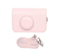 TingHaoO Étui de protection en cuir PU avec bandoulière pour H35 501F Couleur unie, rose