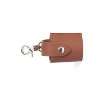 TingHaoO Étui de protection en cuir synthétique pour ranger des films et des accessoires 135 avec porte-clés pour voyage et utilisation quotidienne, marron