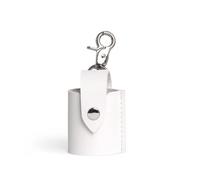 TingHaoO Étui de protection en cuir synthétique pour ranger des films et des accessoires 135 avec porte-clés pour voyage et utilisation quotidienne, blanc