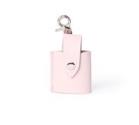 TingHaoO Étui de protection en cuir synthétique pour ranger des films et des accessoires 135 avec porte-clés pour voyage et utilisation quotidienne, rose