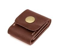 TingHaoO Étui de rangement pour médiator de guitare en cuir synthétique, marron