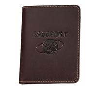 TingHaoO Étui élégant pour passeports en cuir avec motifs bloquants pour cartes et documents de voyage organisés pour cartes et devises, café