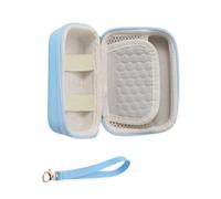 TingHaoO Étui rigide étanche pour appareil photo, casque, sac de rangement de voyage avec poches intérieures, coque rigide portable, bleu