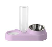 TingHaoO Gamelle automatique 2 en 1 pour chiens et chats avec bouteille d'eau automatique double et distributeur d'eau