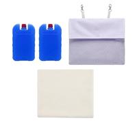 TingHaoO GuineaPigs & Lapins Sac de glace pour cage de refroidissement pour animaux de compagnie Accessoires de maison de refroidissement Type à suspendre pour lapins Housse de refroidissement