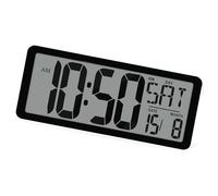 TingHaoO Horloge murale numérique 35,6 cm avec grandes chiffres, température et date pour chambre ou bureau