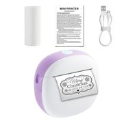 TingHaoO Imprimante d'étiquettes portable sans encre avec 1 rouleau de papier pour projets et étiquettes fournitures scolaires