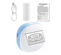 TingHaoO Imprimante d'étiquettes portable sans encre avec 1 rouleau de papier pour projets et étiquettes fournitures scolaires