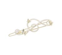 TingHaoO InsStyle Pince à cheveux avec perles artificielles et note de musique pour femme