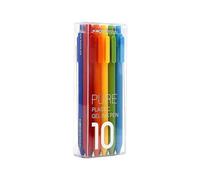 TingHaoO Lot de 10/20 stylos à encre gel rétractables à pointe de 0,5 mm ergonomiques à séchage rapide pour journal, prise de notes, stylo rétractable pour l'école