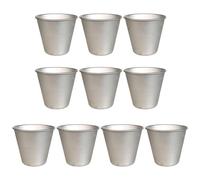 TingHaoO Lot de 10 petits moules en aluminium antiadhésifs pour cupcakes et darioles