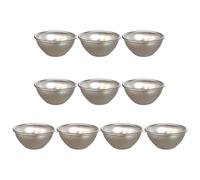 TingHaoO Lot de 10 petits moules en aluminium antiadhésifs pour cupcakes et darioles