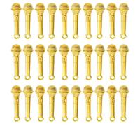 TingHaoO Lot de 100 petits pendentifs en forme de micro - Accessoires de fabrication de bijoux - Texture en alliage - Convient pour la fabrication de bijoux et les travaux manuels - Accessoires de