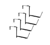 TingHaoO Lot de 2/4 supports de jardinières réglables pour jardinières à suspendre au mur