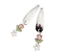 TingHaoO Lot de 2 barrettes à cheveux avec pendentif en métal - Accessoire de cheveux élégant et contemporain - Pour les amateurs de mode