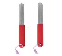 TingHaoO Lot de 2 hameçons de pêche pour aiguiser les pierres à aiguiser - Poids léger - Lime diamant double face