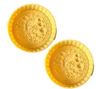 TingHaoO Lot de 2 tampons à biscuits traditionnels - Emporte-pièces - Presse à dessert - Presse à la main - Moule à pâtisserie - Outil de décoration de gâteaux