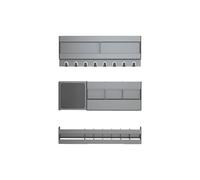 TingHaoO Lot de 3 étagères murales pour salle de bain - Non nécessaire - Pour cosmétiques, salle de bain, porte derrière les épices