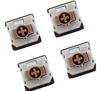 TingHaoO Lot de 4 commutateurs de claviers mécaniques à profil bas - Linéarité silencieuse pour GK61 GK87 Gaming et bureau avec voyage court précis à faible bruit commutateurs pour le travail