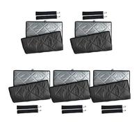 TingHaoO Lot de 5 sacs isothermes pour transport alimentaire en polyester argenté pour livreur et vendeur, Un côté noir et T, Taille unique