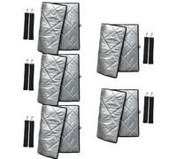 TingHaoO Lot de 5 sacs isothermes pour transport alimentaire en polyester argenté pour livreur et vendeur, Les deux côtés sont épais, Taille unique